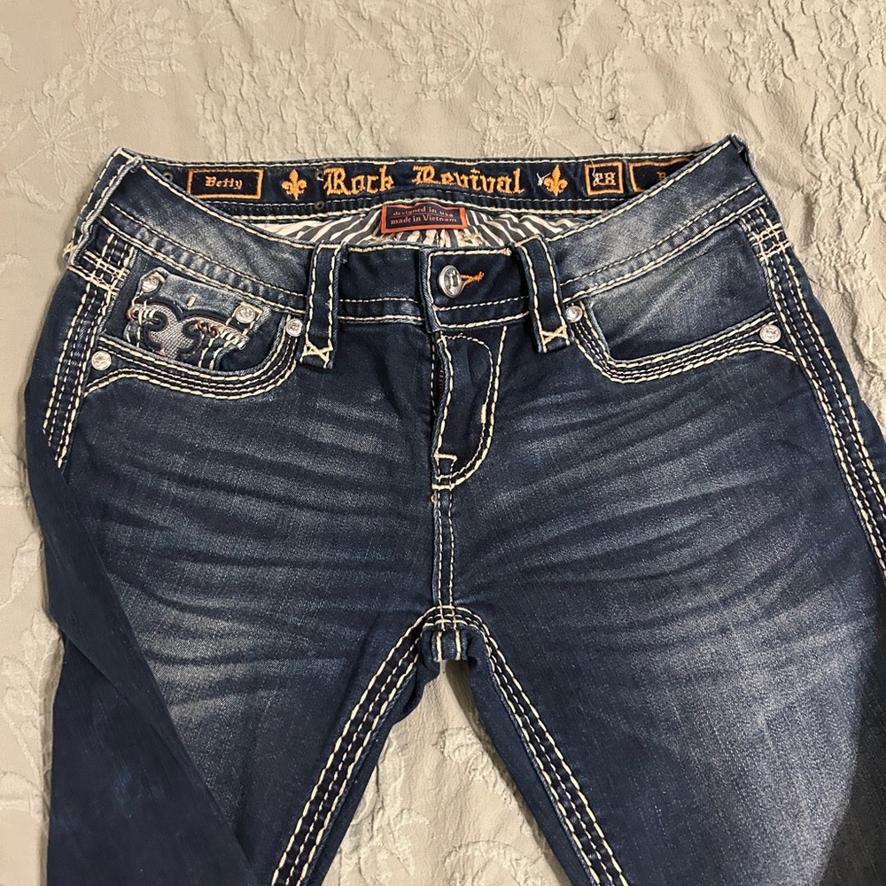 Rock Revival Women's Dark Blue Boot Cut Jeans
